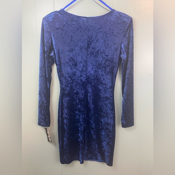 Vintage - All That Jazz - Blue Velvet Dress - NWT - Picture 2 of 7